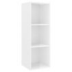 Wall-mounted TV Cabinet High Gloss White 37x37x107 cm Engineered Wood