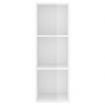 Wall-mounted TV Cabinet High Gloss White 37x37x107 cm Engineered Wood