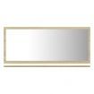 Bathroom Mirror White and Sonoma Oak 80x10.5x37 cm Engineered Wood