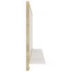 Bathroom Mirror White and Sonoma Oak 80x10.5x37 cm Engineered Wood