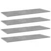 Bookshelf Boards 4 pcs Concrete Grey 100x40x1.5 cm Engineered Wood