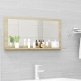 Bathroom Mirror Sonoma Oak 80x10.5x37 cm Engineered Wood