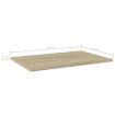 Bookshelf Boards 4 pcs Sonoma Oak 60x40x1.5 cm Engineered Wood