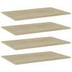Bookshelf Boards 4 pcs Sonoma Oak 80x50x1.5 cm Engineered Wood