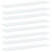 Bookshelf Boards 8 pcs White 100x20x1.5 cm Engineered Wood