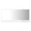 Bathroom Mirror High Gloss White 80x10.5x37 cm Engineered Wood