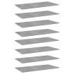 Bookshelf Boards 8 pcs Concrete Grey 80x30x1.5 cm Engineered Wood