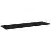 Bookshelf Boards 4 pcs Black 100x30x1.5 cm Engineered Wood