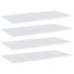 Bookshelf Boards 4 pcs High Gloss White 100x50x1.5 cm Engineered Wood