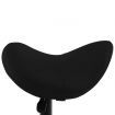 Work Stool Black Faux Leather