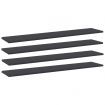 Bookshelf Boards 4 pcs Grey 100x20x1.5 cm Engineered Wood