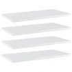 Bookshelf Boards 4 pcs High Gloss White 60x30x1.5 cm Engineered Wood