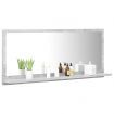 Bathroom Mirror Concrete Grey 90x10.5x37 cm Engineered Wood