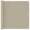 Balcony Screen Beige 90x300 cm Oxford Fabric