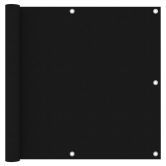 Balcony Screen Black 90x400 cm Oxford Fabric