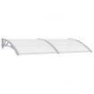Door Canopy Grey and Transparent 200x80 cm PC