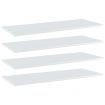 Bookshelf Boards 4 pcs High Gloss White 100x40x1.5 cm Engineered Wood