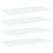 Bookshelf Boards 4 pcs White 80x40x1.5 cm Engineered Wood