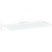 Bookshelf Boards 4 pcs White 80x40x1.5 cm Engineered Wood