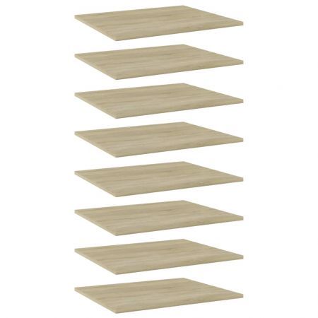 Bookshelf Boards 8 pcs Sonoma Oak 60x50x1.5 cm Engineered Wood