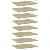 Bookshelf Boards 8 pcs Sonoma Oak 60x50x1.5 cm Engineered Wood