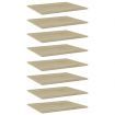 Bookshelf Boards 8 pcs Sonoma Oak 60x50x1.5 cm Engineered Wood