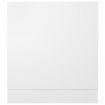 Dishwasher Panel White 59.5x3x67 cm Engineered Wood