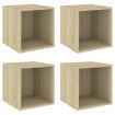 Wall Cabinets 4 pcs Sonoma Oak 37x37x37 cm Engineered Wood