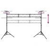 Light Stand Black 438x115x(180-300) cm Steel