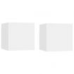 Wall Mounted TV Cabinets 2 pcs White 30.5x30x30 cm