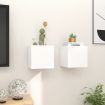 Wall Mounted TV Cabinets 2 pcs White 30.5x30x30 cm