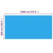 Rectangular Pool Cover 1200x600 cm PE Blue