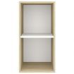 Wall-mounted TV Cabinet Sonoma Oak and White 37x37x72 cm Engineered Wood