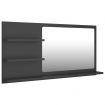 Bathroom Mirror Grey 90x10.5x45 cm Engineered Wood