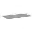 Bookshelf Boards 8 pcs Concrete Grey 80x40x1.5 cm Engineered Wood