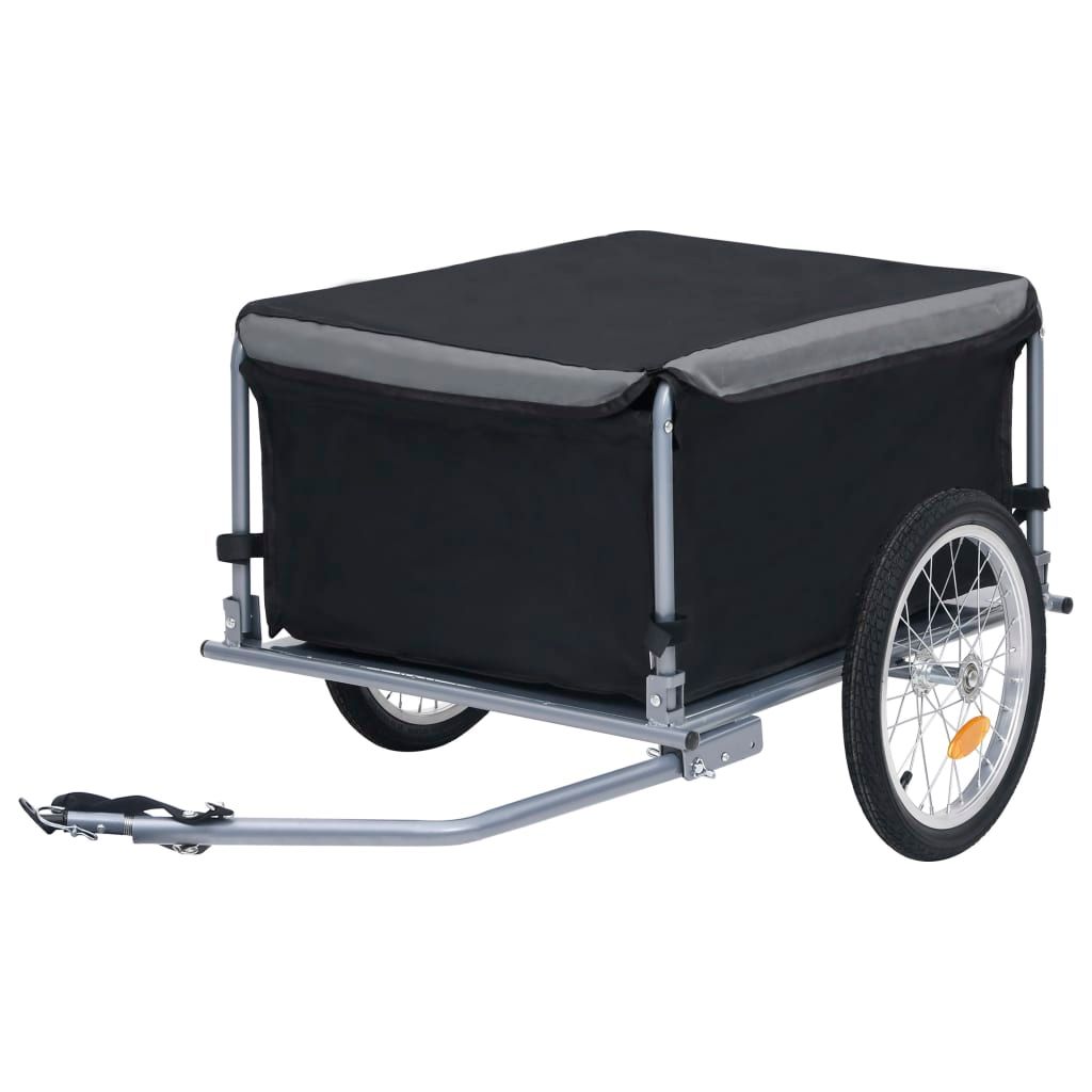 Bike Cargo Trailer Black and Grey 65 kg