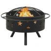 Fire Pit with Poker 76 cm XXL Steel