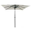 3-Tier Parasol with Aluminium Pole Sand 2.5x2.5 m