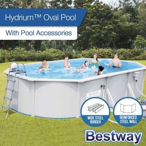 Bestway Above Ground Swimming Pool Steel Pro Frame with Sand Filter