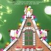 Christmas Gingerbread House kit Building Block Set Toys,with led Light,A Great Holiday Present Idea for Christmas (1455 Pieces)