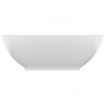 Luxury Basin Oval-shaped Matt White 40x33 cm Ceramic