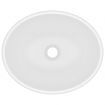 Luxury Basin Oval-shaped Matt White 40x33 cm Ceramic