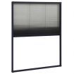 Plisse Insect Screen for Windows Aluminium Anthracite 60x80 cm