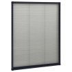 Plisse Insect Screen for Windows Aluminium Anthracite 60x80 cm