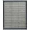 Plisse Insect Screen for Windows Aluminium Anthracite 60x80 cm