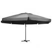 Outdoor Parasol with Aluminium Pole 600 cm Anthracite