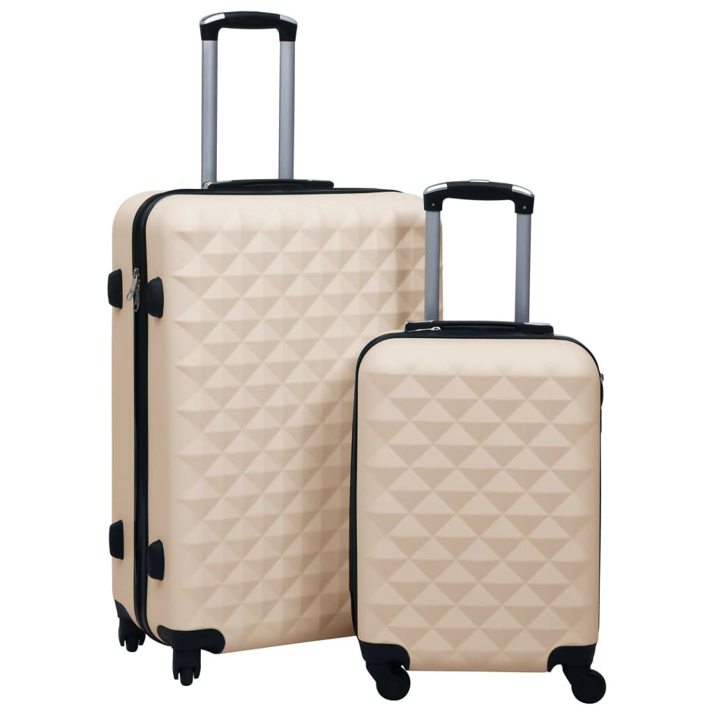 Hardcase Trolley Set 2 pcs Gold ABS