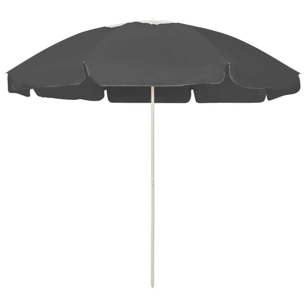 Beach Umbrella Anthracite 240 cm