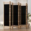 Folding 6-Panel Room Divider 240 cm Bamboo and Canvas