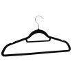 50 pcs Clothes Hanger Set Anti-slip Black Velvet